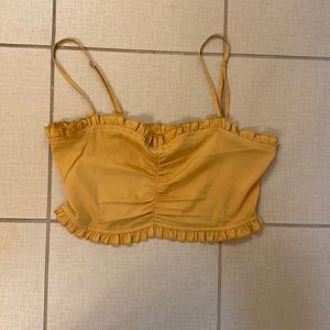 Gold Urban Outfitters crop top